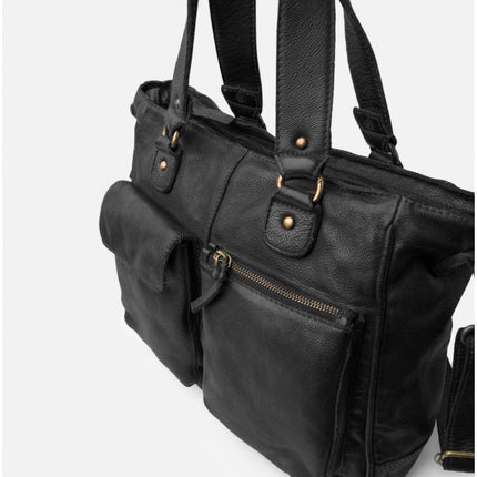 Biba Borsa Organizer con Tracolla in Pelle Nera - MARIO SPATARELLA