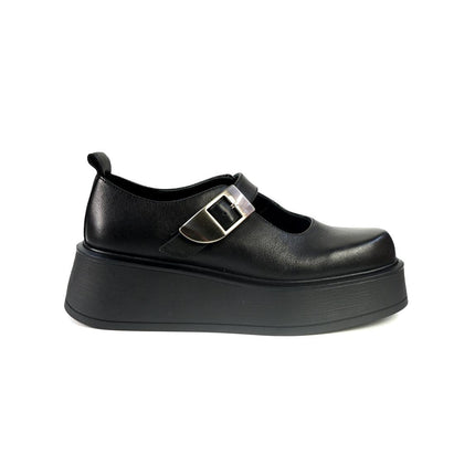 Ballerine con Zeppa Bruno Premi in Pelle Nero BM6002 BLACK Bruno Premi 
