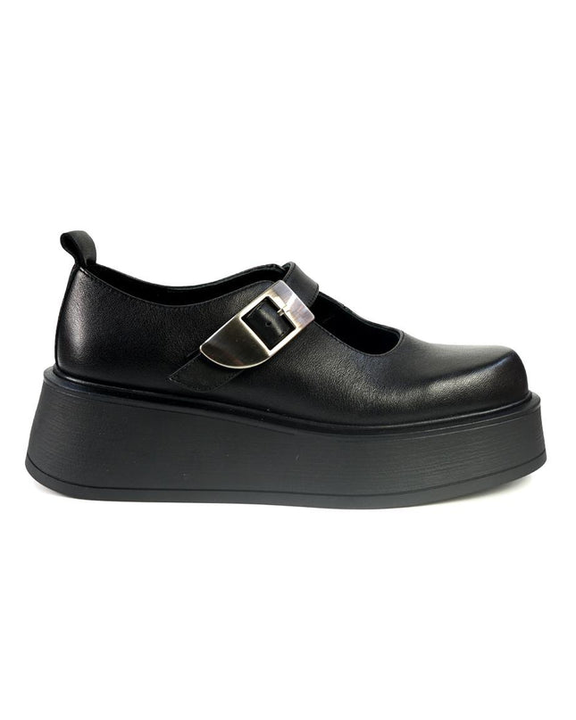 Ballerine con Zeppa Bruno Premi in Pelle Nero BM6002 BLACK Bruno Premi 