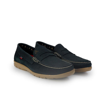 Callaghan Mocassini Uomo in Pelle Nabuk Blu - MARIO SPATARELLA