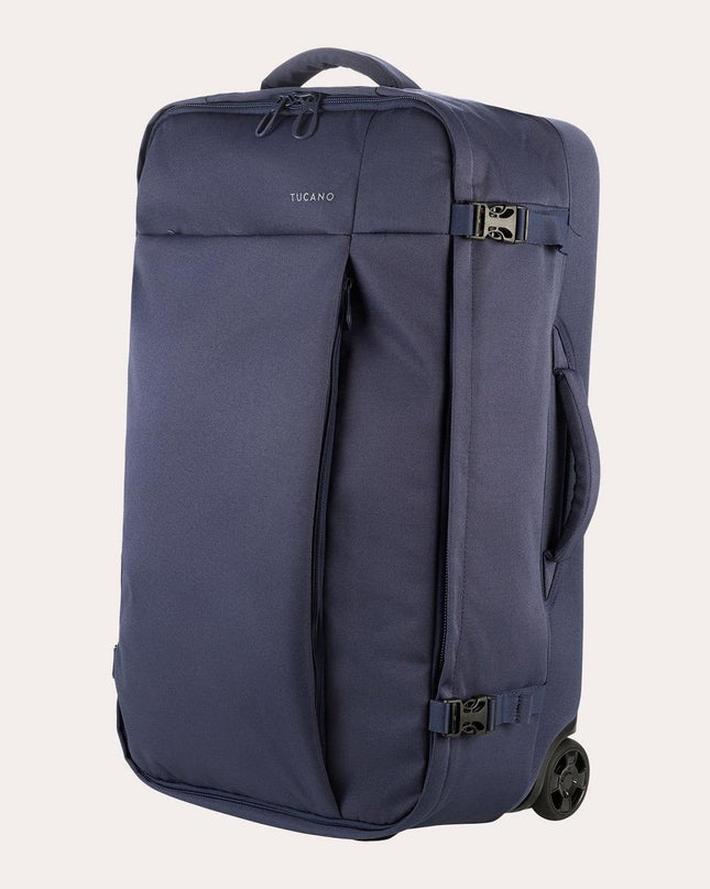 Trolley Medio Due Ruote in Tessuto Blu TUGO TROLLEY MEDIUM BLUE Tucano 