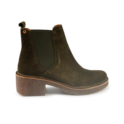 Jungla Stivaletti Chelsea Donna Camoscio Verde - MARIO SPATARELLA