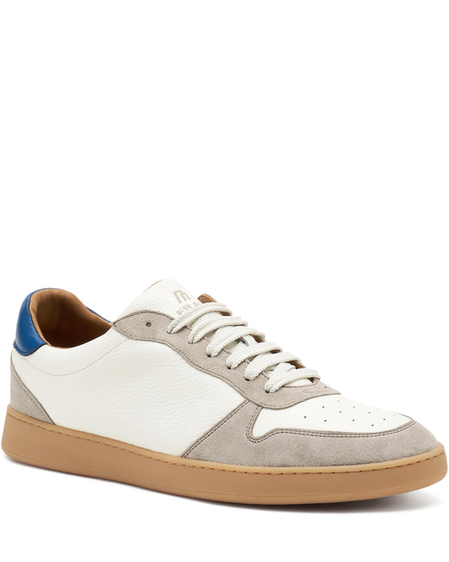 Sneakers Bassa Uomo Pelle Bianco 24S8 CERULEO Frau 