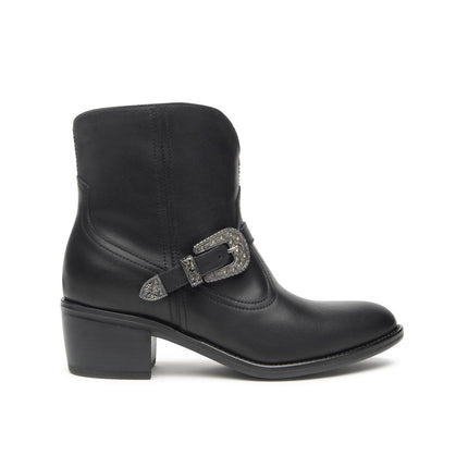 Nero Giardini Stivaletti Texani Camperos con Fibbia in Pelle Nero I513900D NERO 100 Nero Giardini 