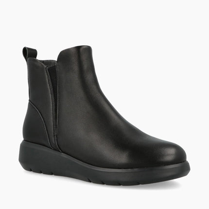 Impronte Stivaletti Donna con Zeppa in Pelle Nero MOKA CHELSEA BLACK Impronte 