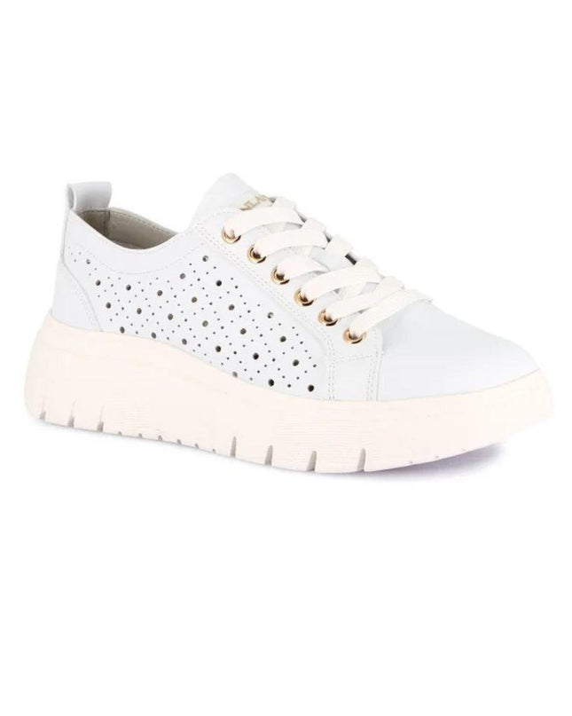 Grunland Sneakers Traforata Donna in Ecopelle Bianca SC6180 SEVA WHITE Grunland 