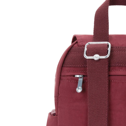 Kipling Zainetto in Tessuto Lounge Wine CITY ZIP MINI LOUNGE WINE Kipling 