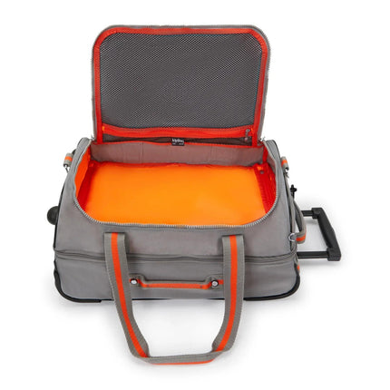 Kipling Trolley Bagaglio a Mano Due Ruote Grigio - MARIO SPATARELLA
