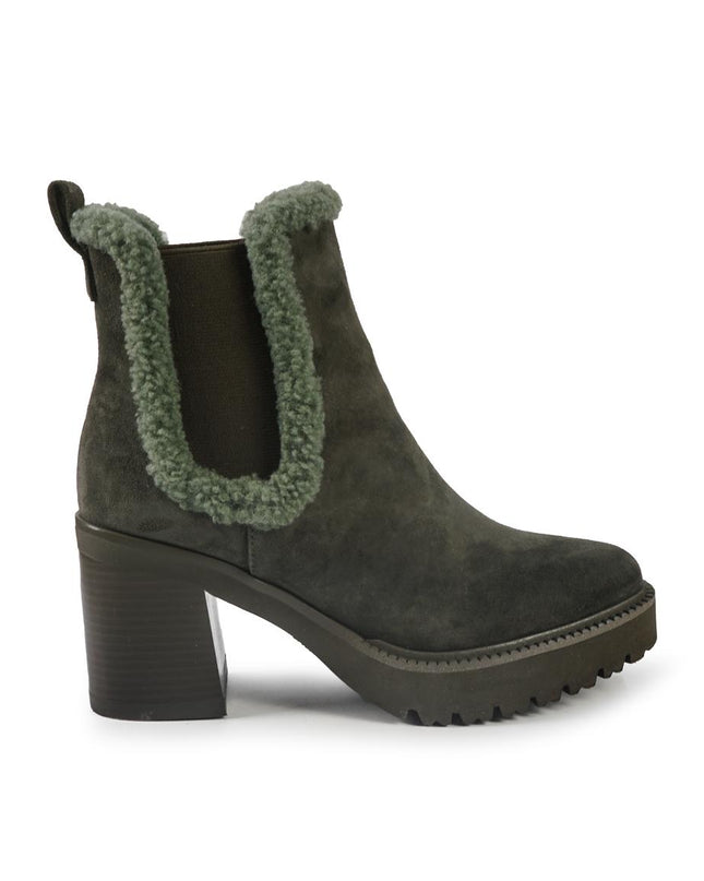 Callaghan Stivaletti Chelsea Donna con Tacco e Plateau in Camoscio Foresta 679969 SING FOREST Callaghan 