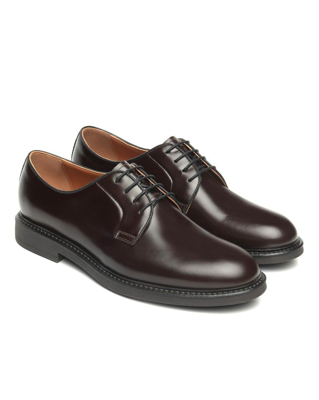 NeroGiardini Francesina Stringata Derby Uomo in Pelle Marrone E600601U CASTAGNO 305 Nero Giardini 
