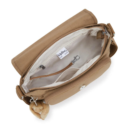 Kipling Borse con Tracolla Multitasche in Tessuto Cuoio Tan DALMA B TAN Kipling 