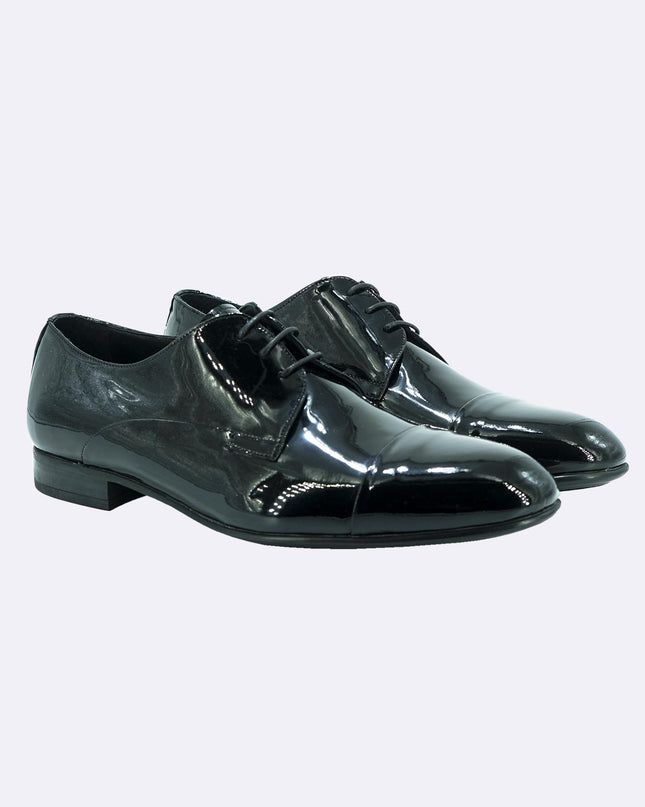 Stingata Cerimonia Derby Vernice Nero Elegante Sposo ELITE 3 VERNICE NERO Rogal's 
