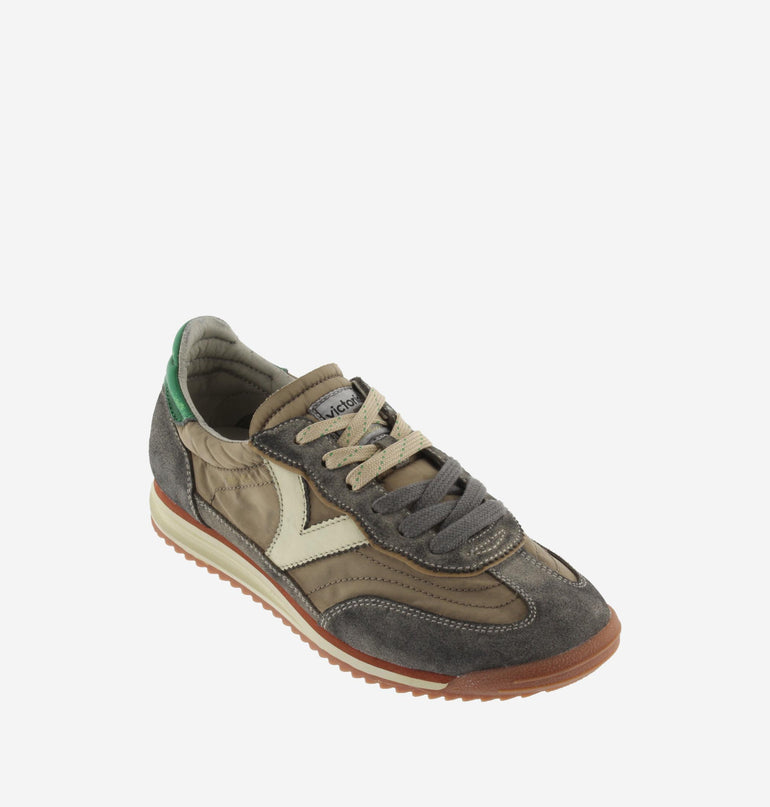 Victoria Sneakers Donna Bassa in Camoscio Lavato Taupe - MARIO SPATARELLA
