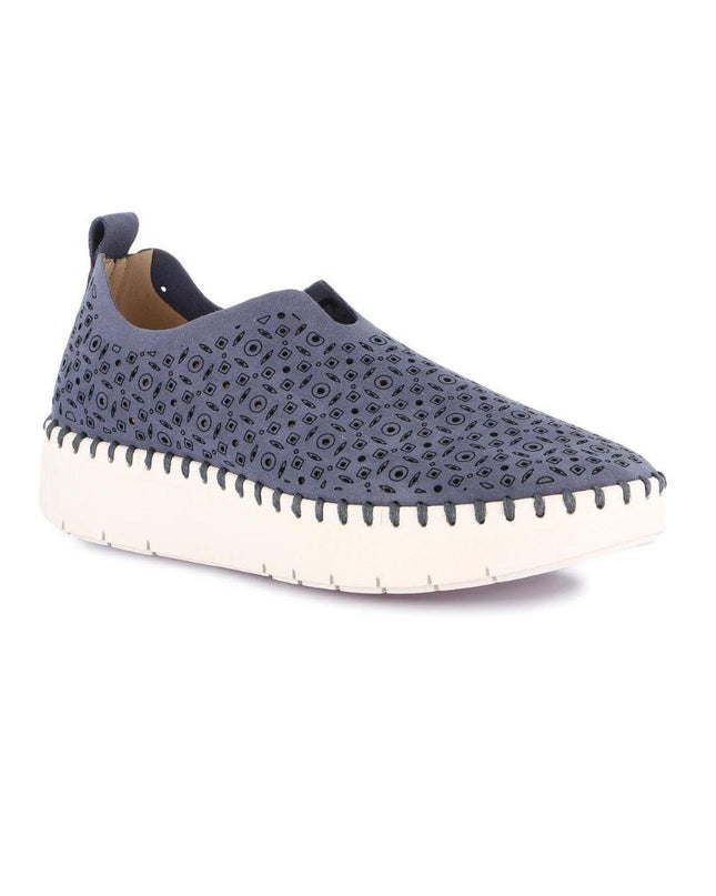 Grunland Slipon Traforata Donna in Tessuto Jeans Blu SC6184 SILI BLU Grunland 