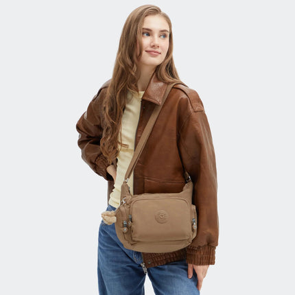 Kipling Borsetta Tracolla Multitasche Tan Cuoio GABB S TAN Kipling 