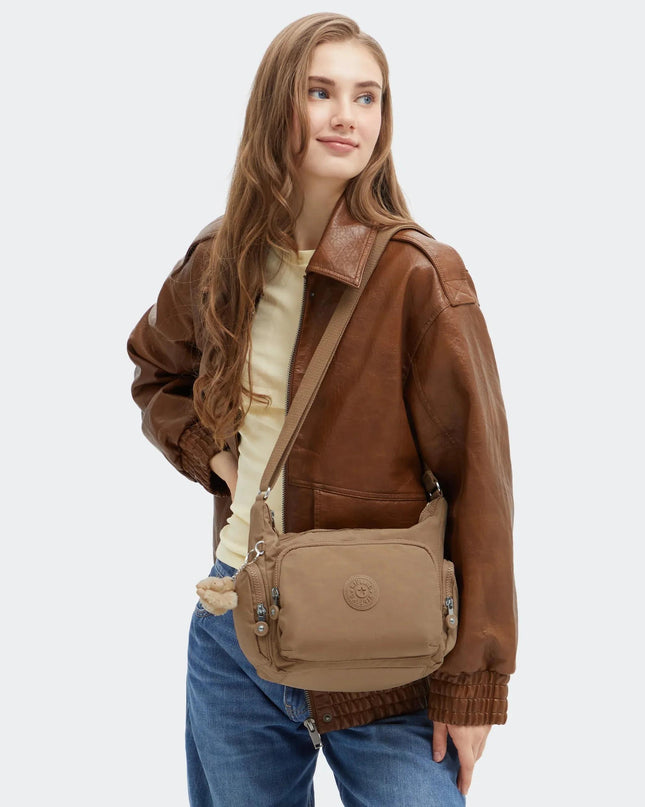 Kipling Borsetta Tracolla Multitasche Tan Cuoio GABB S TAN Kipling 