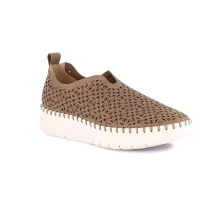 Grunland Slipon Traforata Donna in Tessuto Taupe SC6184 SILI TAUPE Grunland 