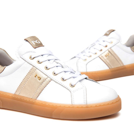 NeroGiardini Sneakers Bassa Donna in Pelle Bianca - MARIO SPATARELLA