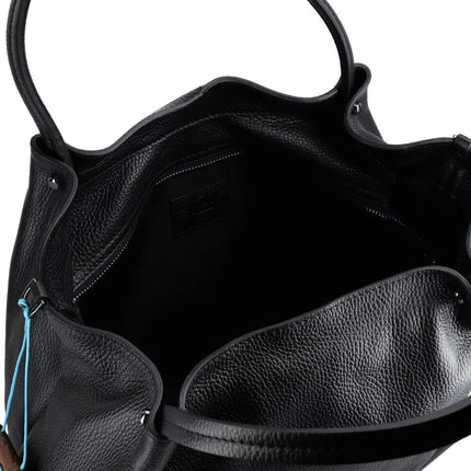 Gabs Borsa a Spalla Shopper in Pelle Nera LILLY TG M BLACK Gabs 