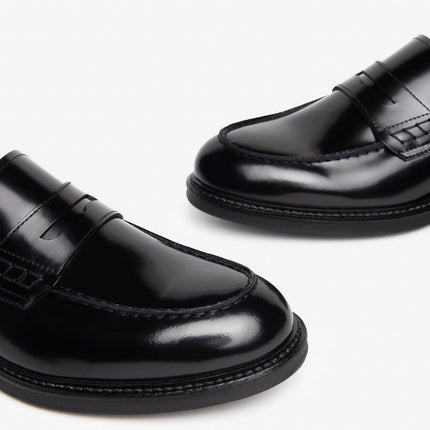 Nero Giardini Mocassino College Uomo in Pelle Spazzolata Nera E500600U NERO 100 Nero Giardini 