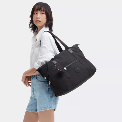 Kipling Borsone Shopper Viaggio in Tessuto Nero ART M BLACK NOIR Kipling 