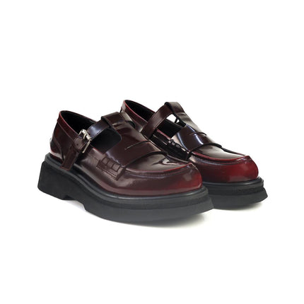 Mocassini Bruno Premi Mocassini Donna con Cinturino in Pelle Cherry BM3401 CHERRY Bruno Premi 