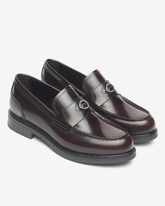 Nero Giardini Mocassini College Donna in Pelle Spazzolata Bordo I513960D BORDO 613 Nero Giardini 