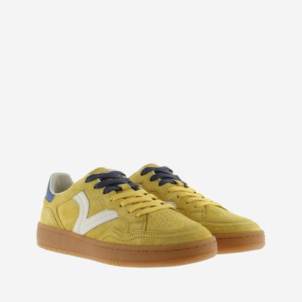Victoria Sneakers Bassa Uomo in Pelle Giallo Multi - MARIO SPATARELLA
