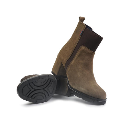 Callaghan Stivaletti Chelsea Donna con Tacco in Camoscio Tartufo 31019 PANDORA TRUFA Callaghan 