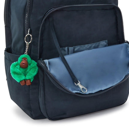 Zaino Porta Computer 15 Pollici Blu SEOUL COLLEGE BLUE GREEN BLOCK Kipling 
