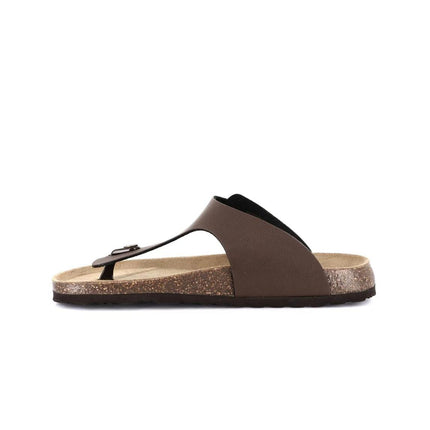 Grunland Sandali Infradito Uomo Plantare Sughero Doppia Fibbia Mogano CC3011 BOBO MOGANO Grunland 