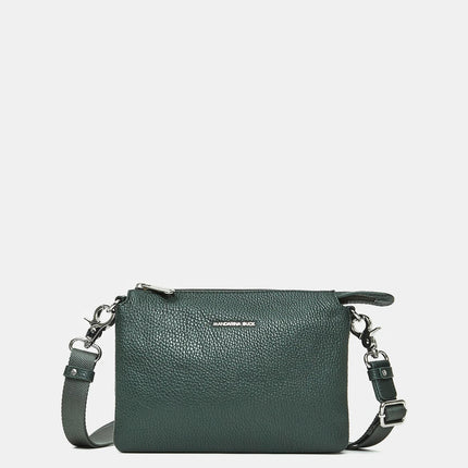 Mandarina Duck Pochette con Tracolla  in Pelle Pine Green FZT12 MELLOW LEATHER PINE GREEN Mandarina Duck 