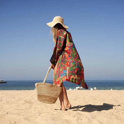 Kimono Caftano in Cotone CKR173 FRIDA FABULUS Linen 