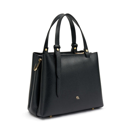 Borse Donna Frau a Mano con Tracolla in Pelle Nero - MARIO SPATARELLA