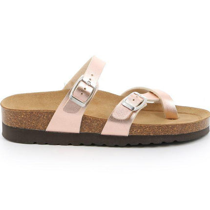 Grunland Sandali Infradito Donna Plantare Sughero Doppia Fibbia Rame CB2438 HOLA RAME Grunland 