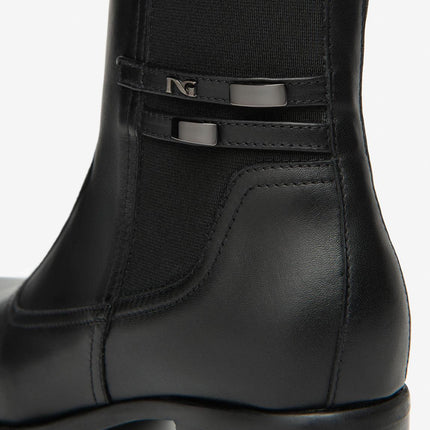 Nero Giardini Stivaletti Tronchetti Donna in Pelle Nero I513840D NERO 100 Nero Giardini 