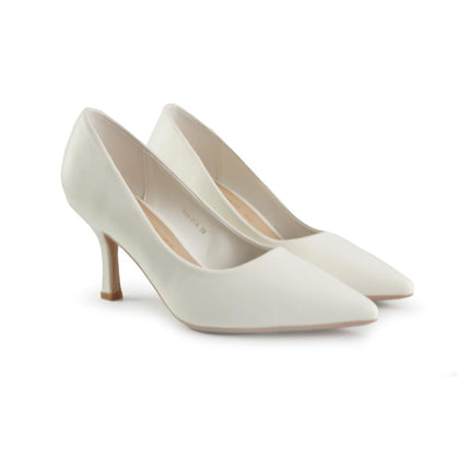 Francesco Milano Decollete a Punta in Pelle Bianco Sposa A08-01A GHIACCIO Francesco Milano 