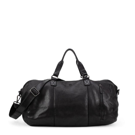Biba Borsone da Viaggio in Pelle Nero con Tracolla GAY1L GARY BLACK Biba 