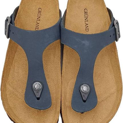 Ciabatta Infradito Sughero CB0001 SARA BLU Grunland 