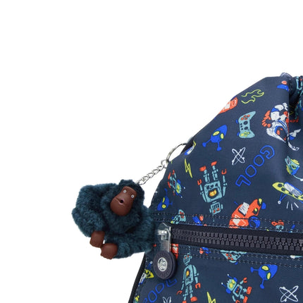 Kipling Sacca in Tessuto Fantasia Space game - MARIO SPATARELLA