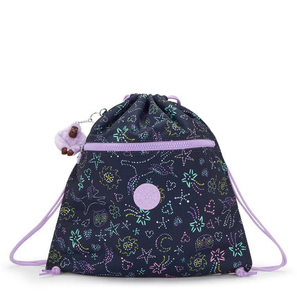 Kipling Sacca in Tessuto Fantasia Unicorn Star SUPERTABOO UNICORN STAR Kipling 