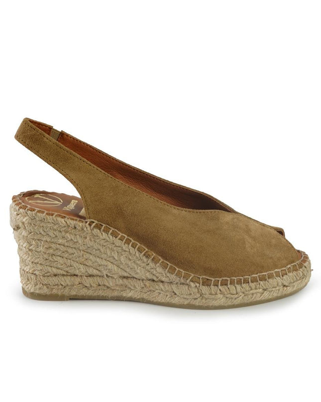 Viguera Espadrillas Donna Alpargatas Chanel in Camoscio Whisky - MARIO SPATARELLA