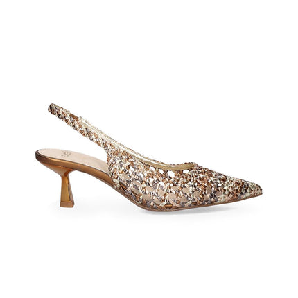 Exe Chanel Sling Back Donna Intrecciato Laminato Multicolor SELENA 851 METAL Exe 
