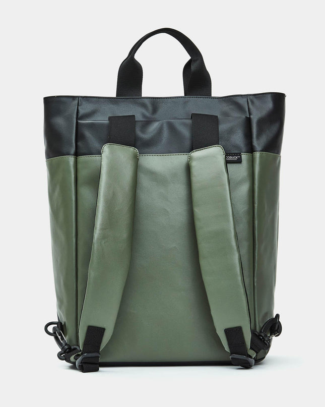 Zaino con Manici Porta Computer Verde OST12 ECO COATED PINE GREEN Mandarina Duck 