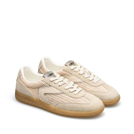 Verbenas Sneakers Bassa Donna in Pelle e Tessuto Beige SOUND TROPIC VANIGLIA Verbenas 