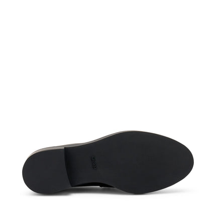 Mocassini Frau Donna College in Pelle Nero 95U0 BRUSH BLACK Frau 
