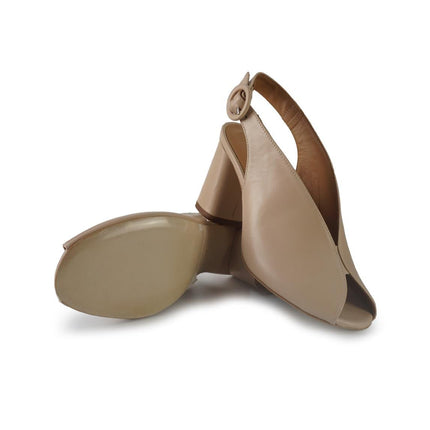 Gianmarco Sorelli Sandali Chanel con Tacco Alto in Pele Nude - MARIO SPATARELLA