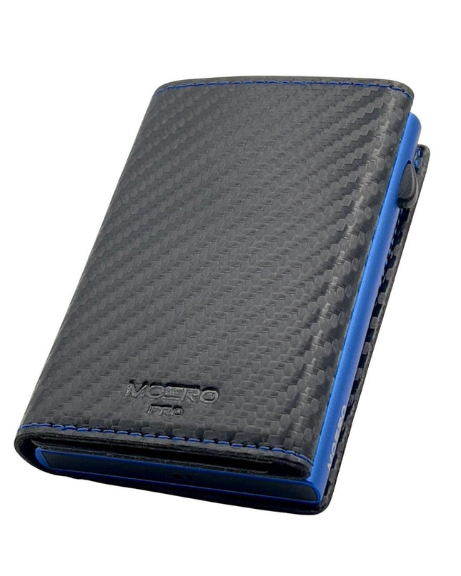 Moero Pro Carbon Racing Blu Zip Portafoglio Slim - MARIO SPATARELLA