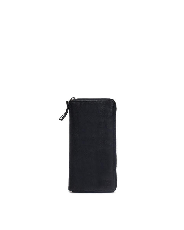 Biba Portafogli Donna Lungo con Zip in Pelle Nera BT10 BOSTON BLACK Biba 