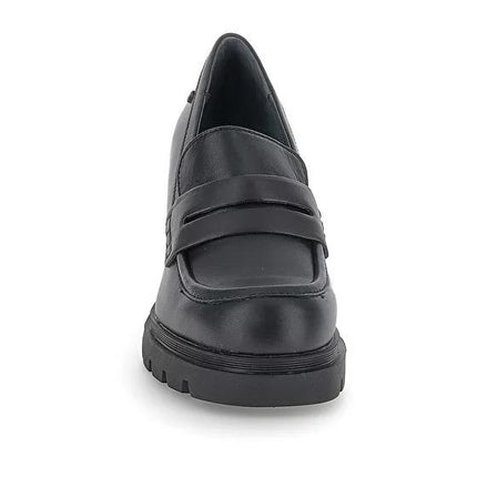 Mocassini Donna Tacco Alto in Pelle Nero OXA 7 221715 BLACK Stonefly 